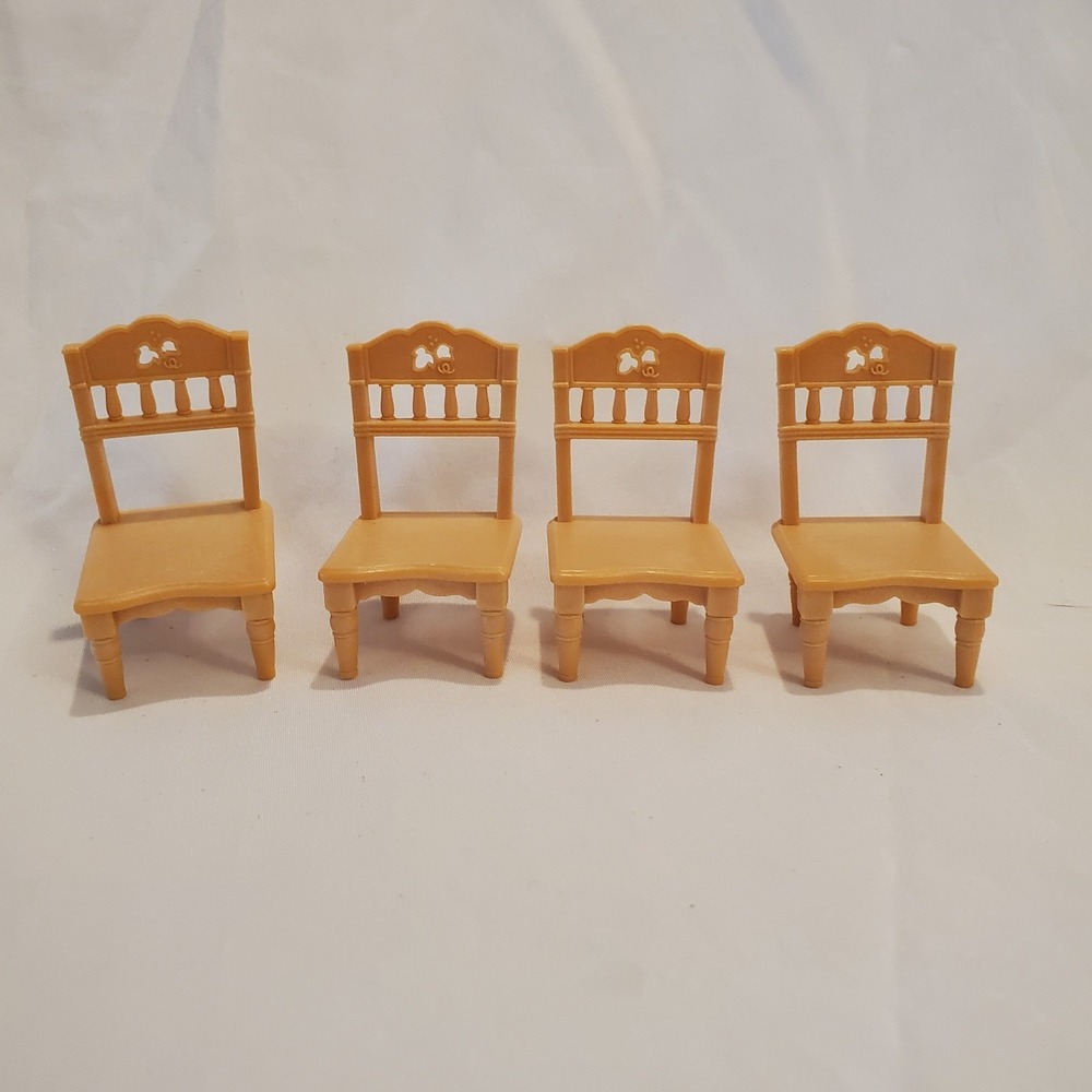 Sylvanian Families Doll furniture Dining Table‎ 4 Chairs set Calico Critters